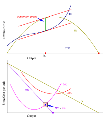 marginal cost curve profit maximization